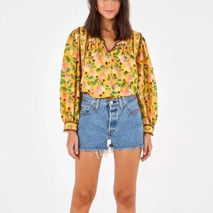 FARM RIO Mini Cashew blouse Medium